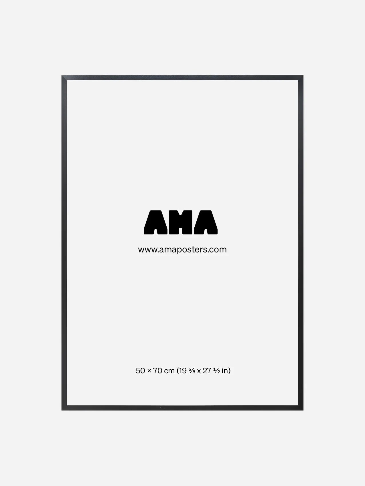 Cadre Noir 50x70 cm - Ama Posters