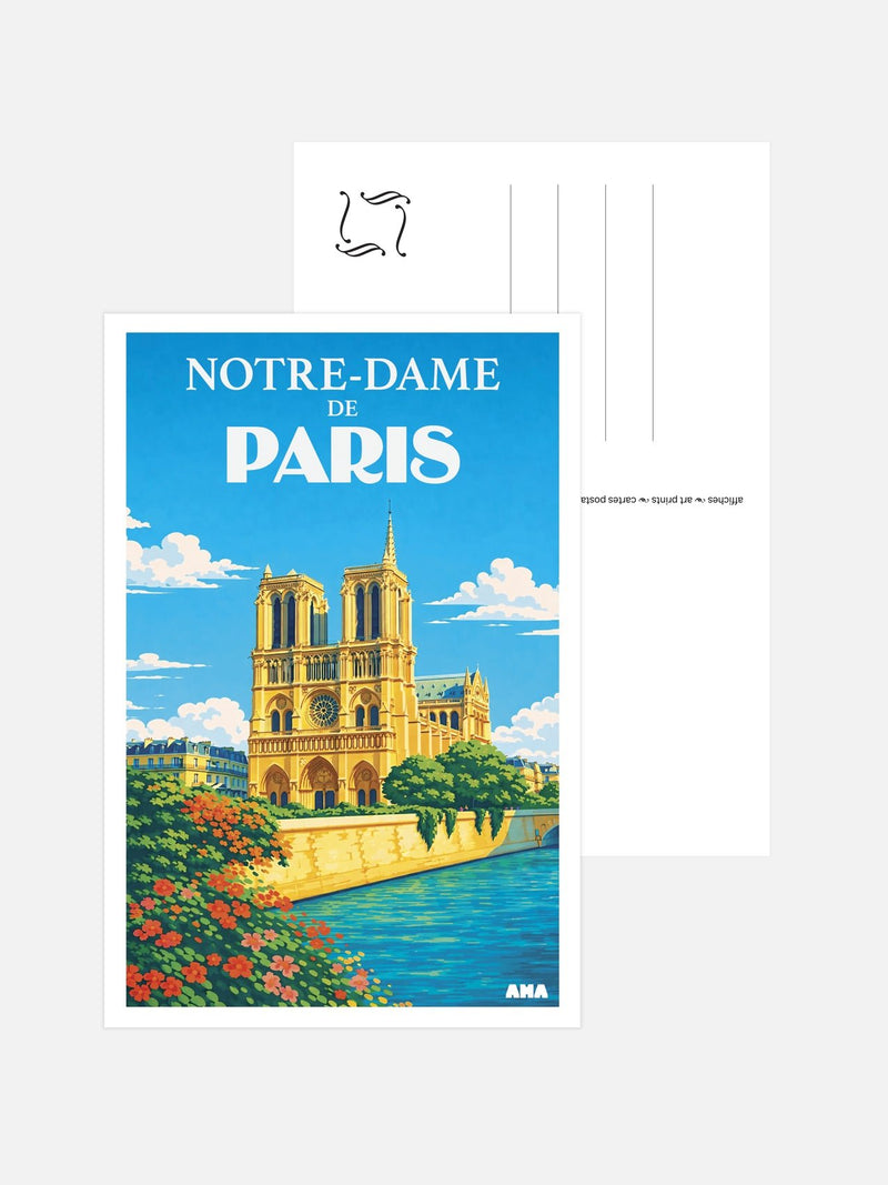 Carte Postale Notre - Dame de Paris - Ama Posters